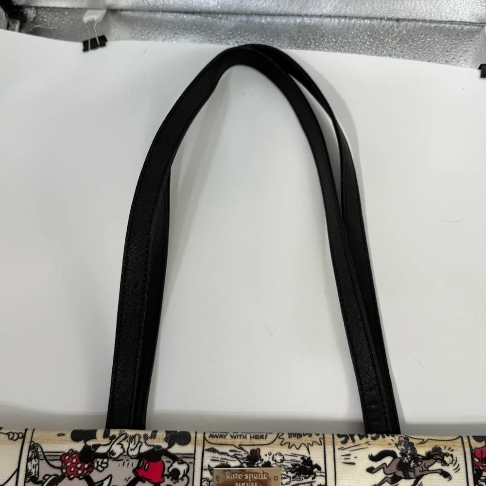 Disney Parks Kate Spade New York Minnie Mouse Comic Tote Handbag